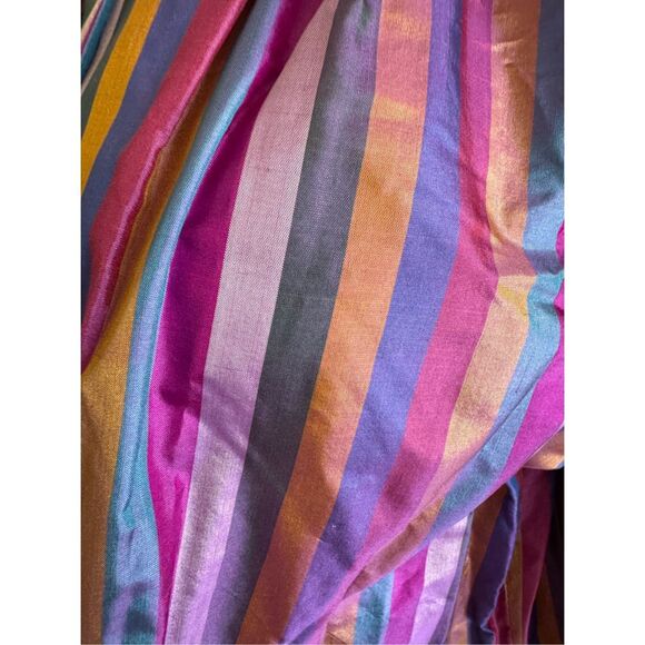 Vintage 90s striped purple fuschia lightweight blazer coat - Picture 4 of 5